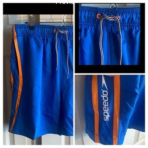 Speedo Authentic NWT 2-way Stretch SPF 50 Men’s Lined Shorts Size-Large